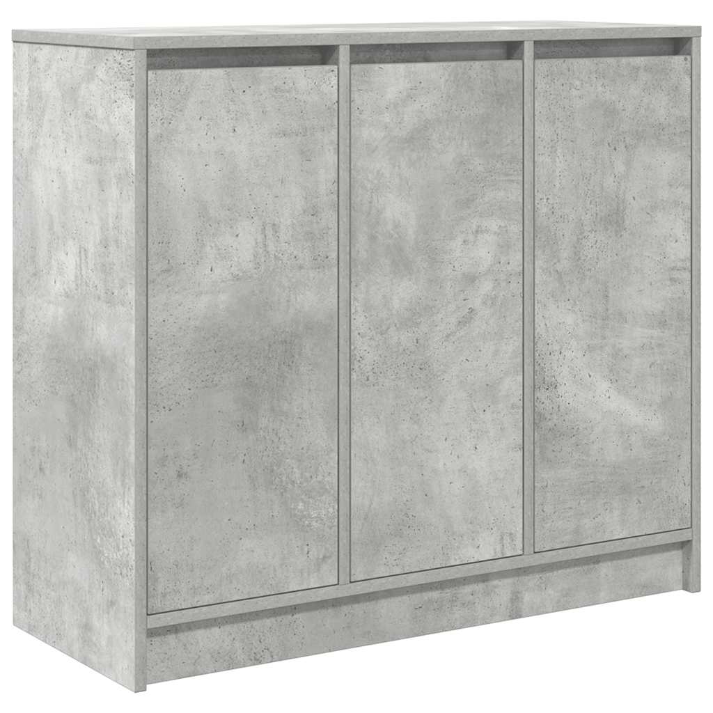 Sideboard Concrete Grey 85x34x76 cm Engineered Wood